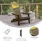 Flash Furniture Mahogany All-Weather Folding Adirondack Chairs, 4PK 4-JJ-C14505-MHG-GG - alternate 5